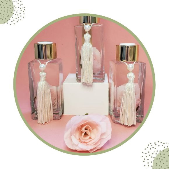 Mini Aromatizador com Flores 60ml | Lembrancinha Artesanal