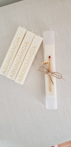 Vela Slim das Intenções Abundância 70g| Ritual Aromático para Prosperidade e Energia Positiva